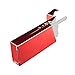 KAKAKA Aluminum Cigarette Case Box Holder for Slim Cigarette (100mm) with USB Rechargeable Cigarette Lighter (Rose)