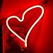 Heart Neon Light LED Neon Sign Neon Light Art Decorative Lights Wall Decor for Children Baby Room Hose Bar Recreational Wedding Party Decoration