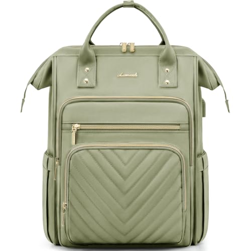 LOVEVOOK Laptop Rucksack Damen Elegant Schulrucksack Mädchen 15,6 Zoll
