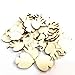 50pcs Pieces Wooden DIY Crafts Wooden Cutouts Ornaments