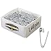 Pack of 1440 Mighty Gadget Silver Safety Pins, 1.1 inch Safety Pins Bulk, for Home, Office Use, Sewing Pins, Fabric, Fashion, Craft Pins, Marathon, Sport Events