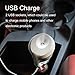 Car Humidifier Essential Oil Diffuser with Dual USB Charger Adapter, Portable Waterless Auto Shut-Off Air Refresher for Vehicle Automobile Gift (White))thumb 4
