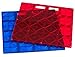 Playmags Super Durable Building Stabilizer Tile with Carrying Handle for Easy Play, 12 x 12. Great add on to All Magnet Tiles Sets, Works with All Leading Brands (1 Pack - Colors May Vary)