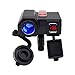 BlueFire Waterproof 5V/2.1A Dual USB Charger Socket Motorcycle Handlebar Clamp Power Adapter Charger USB Charging System with Cigarette Lighter Socket and Voltmeter for Phones/Tablets/GPS