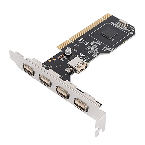 MACHENIKE 5 Port USB 2.0 PCI Card, (4 External & 1 Internal) PCI to USB 2 Adapter Expansion Card Hub Controller, High Speed 480Mbps for Desktop PC - Thumbnail 6