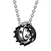 Urban Jewelry Crown His & Hers Couple Royal Ring Pendant Love Necklace Valentine Set, 19 & 21