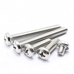 M8 Phillips Pan Head Machine Screws A2 Stainless