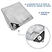 10'x14' Silver Hercules Tent Shelter Tarp Cover Waterproof Tarpaulin Plastic Tarp Protection Sheet for Contractors, Camp