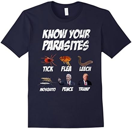 Men's KNOW YOUR PARASITES | T SHIRT Large Navy