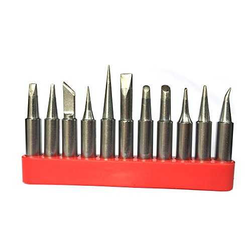SolderFun T18 Soldering Tip for HAKKO FX-888D FX-888 FX-8801 (11 pcs with tip Holder)
