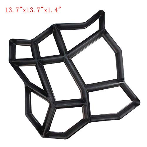 Concrete Molds Foramor Walk Maker Reusable DIY Stepping Stone Molds Garden Lawn Walkway Pavement Paving Moulds