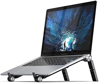 Laptop Riser Stand Portable – Lamicall Ergonomic Computer & Notebook Stand Holder for Desk, Foldable Laptop Lift, Height Adjustable, Compatible with MacBook Air Pro, Dell XPS, HP, Lenovo (10-15.6”)