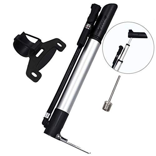 Sunoer Mini Bike Pump with Gauge,Double Cylinder Bicycle Tire Pump