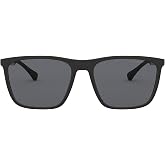 Emporio Armani mens Ea4150 Rectangular Sunglasses