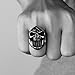 LAOYOU Skull Rings Gothic Biker Punk Antique Surgical Stainless Steel Mens Ring Beer Bottle Opener for Men