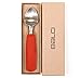 BALCI Ice Cream Scoop - Heavy Duty Stainless Steel Icecream Scooper With Non-Slip Rubber Grip - Professional Metal Ice-Cream Spade - Dishwasher Safe – Red