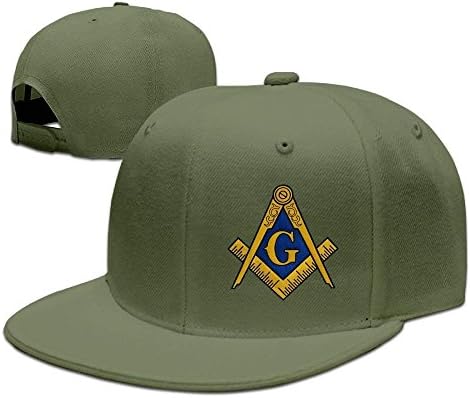 Freemason Logo Square and Compass Snapback Hats for Men Flat Bill Fitted Hats