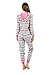 Ashford & Brooks Women's Fleece Hooded One Piece Pajama Union Jumpsuit