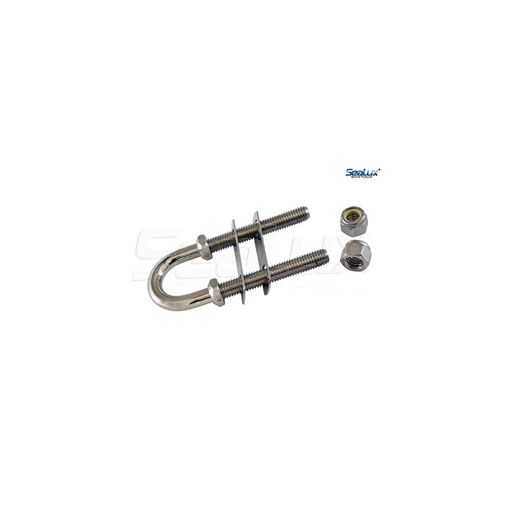 SeaLux Marine Boat Bow Eye Stern Eye U Blot Tie Down 1/2" Stock, 51/2
