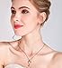 Necklace,Rose Gold Plated Mouse Cat Eye Stone Key Pendant for Women,Alberoo Cute Animal Jewelry for Women,Girls,20'' Inch Extender
