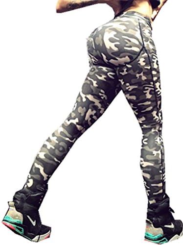 Helerma Women's Long Sports Tights Gym Print Leggings Yoga Pants (Medium / 6/8, TP2)