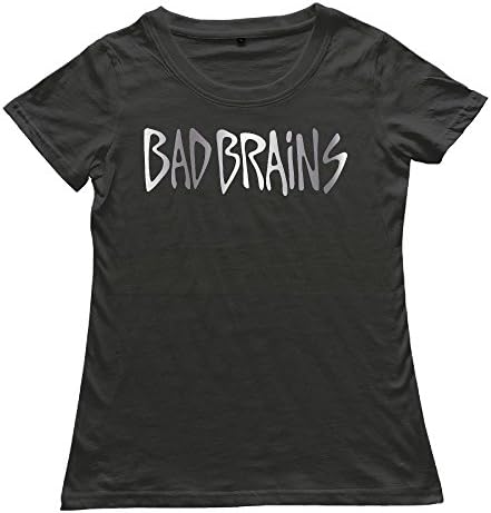 Women's Bad Brains Band Platinum Logo T-shirt Black