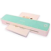 Craftelier - Versatile Hot and Cold Laminator Machine &amp; Foil Applicator for 3 to 10 Mil Pouch Thickness, Up to 13 Inch Wide Document Sealer, Easy to Use for Home Office or School, Mint and White
