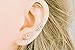 16g 16-gauge Body Jewelry Lovely Beautiful Cute Cool Cartilage Tragus CZ Cubic Zirconia Crystal Shining Ears Self Tree Flower Leaves Leaf earring piercing for women teens girls men-RG