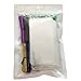 Gobaker 500 Holiday Treat Bags with Mix Colors Twist Ties- 1.4mils Thickness OPP Plastic Bags for Candy Cake Pop Chocolate Cookie Lollipop Wrapping Buffet