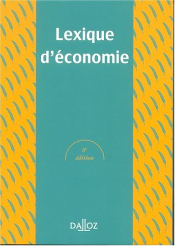 Lexique d'économie