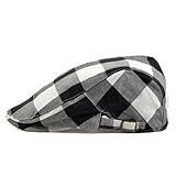 LOCOMO Checker Check Plaid Tartan Newsboy Beret Cap Hat FFH032
