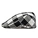 Locomo Checker Check Plaid Tartan Newsboy Beret Cap Hat FFH032