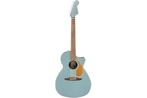 Fender Newporter Player Acoustic Guitar - Ice Blue Satin - Walnut Fingerboard