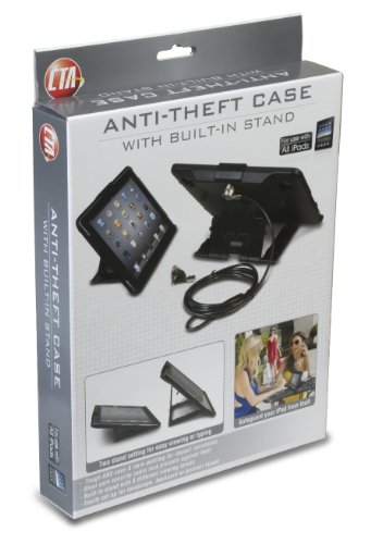 CTA Digital Anti-Theft Case with Built-In Stand with Foam Insert for iPad (1st-4th generation)