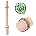 Donxote Hand Crafted Design Rolling Pin Wood Perfect for Baking Dough Pizza Pie Cookies Rolling Pins 15 Inches