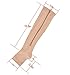 Aniwon Compression Socks Toe Open Leg Support Stocking Knee High Socks with Zipper (Beige, XX-Large)