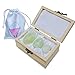 Jade Egg Shop Ideal Yoni Jade Eggs Set – Xiyuan Jade Yoni Love Eggs 3 Pieces with Wooden Gift Box - Yoni Egg Enhance Sensuality & Strengthen Pelvic Floor – Natural Drilled Jade Eggs for Women Yoni