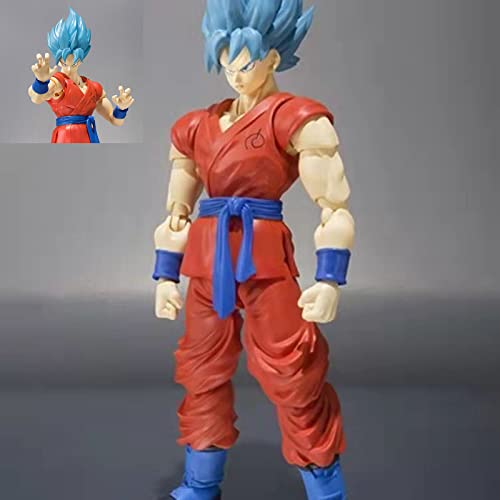 Goku Action Figure Inch Blue Hair Dragon Ball Figures