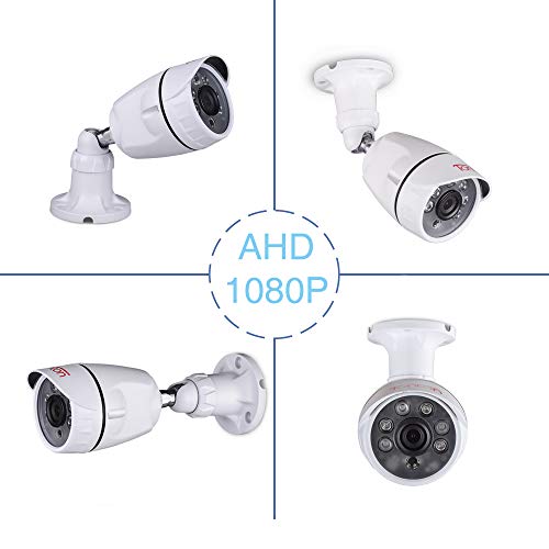Tonton 8CH Full HD 1080P Home Security Camera System Outdoor, 5in1
