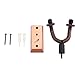 Neewer® NW-02 Brown Hardwood Home & Studio Acoustic Electric Guitar Hanger / Keeper / Wall Holder with Hardwood Base Wall Mount (Guitar Not Included)