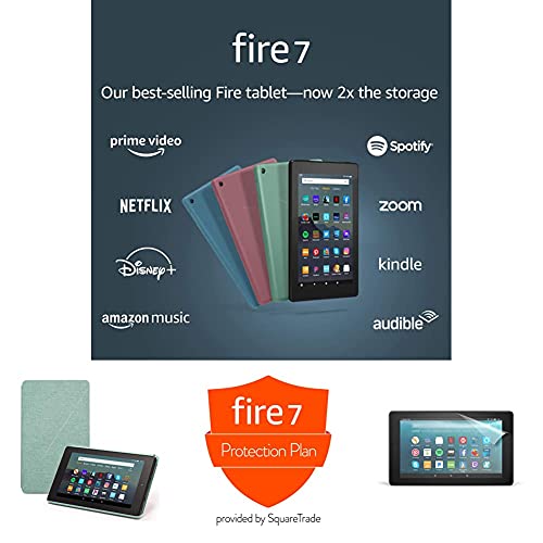 Fire 7 Tablet 32 GB, Amazon Standing Case, Nupro AntiGlare Screen