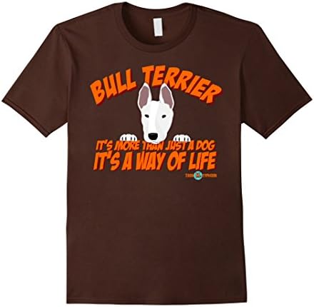 Mens Bull Terrier shirt | It's more than just a dog... XL Brown