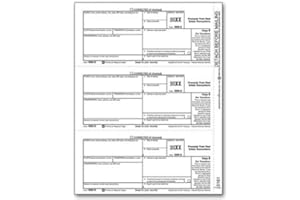EGPCHECKS EGP IRS Approved 1099-S Laser Tax Form, Recipient Copy B, Quantity 100 Recipients