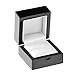 Geff House Black Wood Ring Jewelry Proposal Gift Box