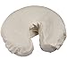 Body Linen Simplicity Poly Cotton Massage Face Cradle Covers (Natural, 10 Pack) - Clean, Crisp Fabric for Frequent Use and Washing, Colorfast and Latex-Free, Fits All Standard Massage Tables