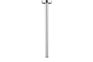 ENOUGHMEN Enoughtmen Ceiling Mount Shower Arm with Flange for Rain Shower Head,Stainless steel Straight Arm for Fixed Shower Head,12 Inch Chrome
