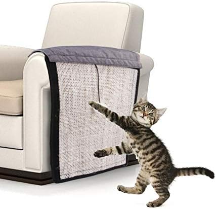 Hualieli Pet Cat Scratch Mats Sofa Shield Natural Flexible Sisal Cat Couch Guard Pad Guards Cat Scratcher For Protecting Your Furniture Washable And Durable