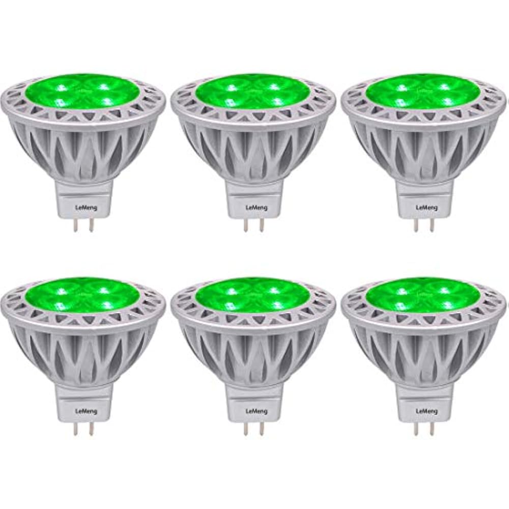 Green MR16 LED Light Bulbs With GU5.3 Base 50W Equivalent Halogen