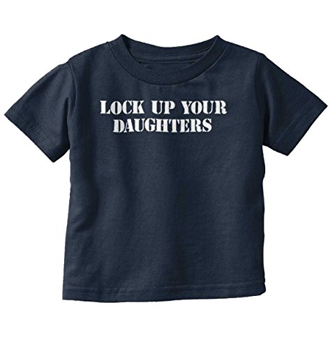 Lock Up Daughter Funny Baby Clothes Handsome Boy Shirt Flirty Toddler Infant T