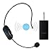 Professional Wireless Microphone, UPGRADED Cordless Mic, Stable UHF Hands-free Wireless Headset Microphone Wall-through System Perfect for Recording, Digital SLR, Voice Amplifier, Smart TV and More
